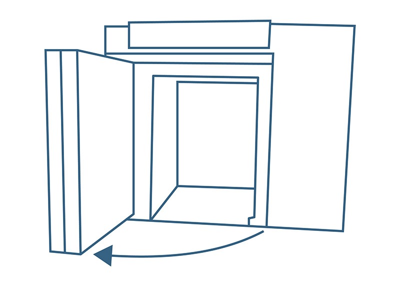 Steam Autoclave Roller Locking Hinged Door