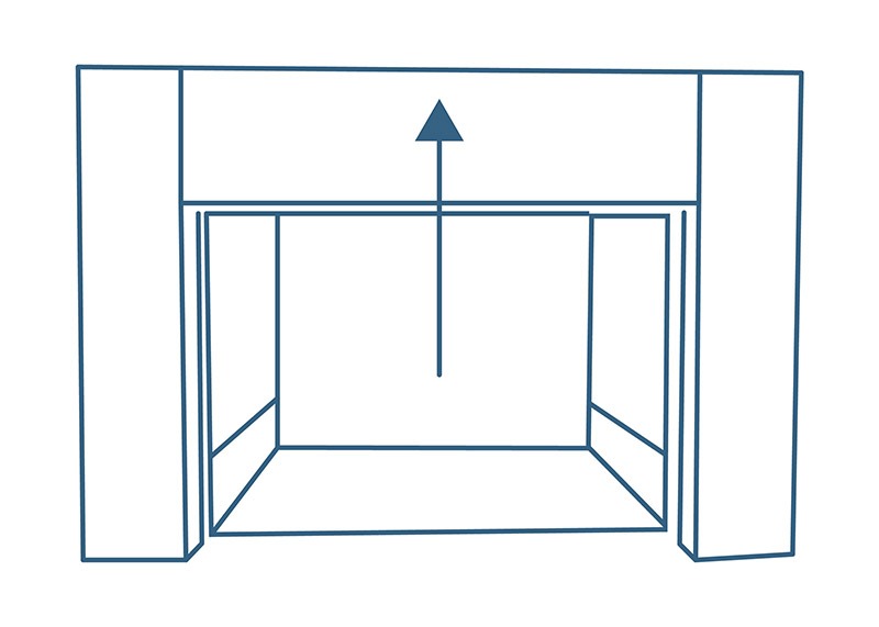 Vertical Rising Door Sterilizer Configuration